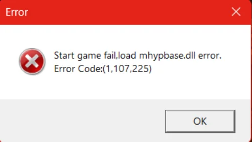 Game Fail Load mhypbase.dll Error