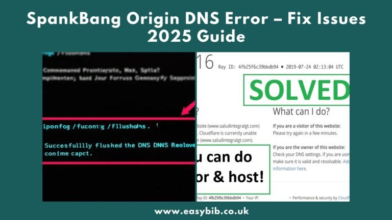 SpankBang Origin DNS Error solution