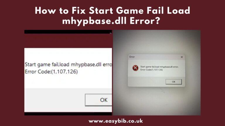 How to Fix Start Game Fail Load mhypbase.dll Error