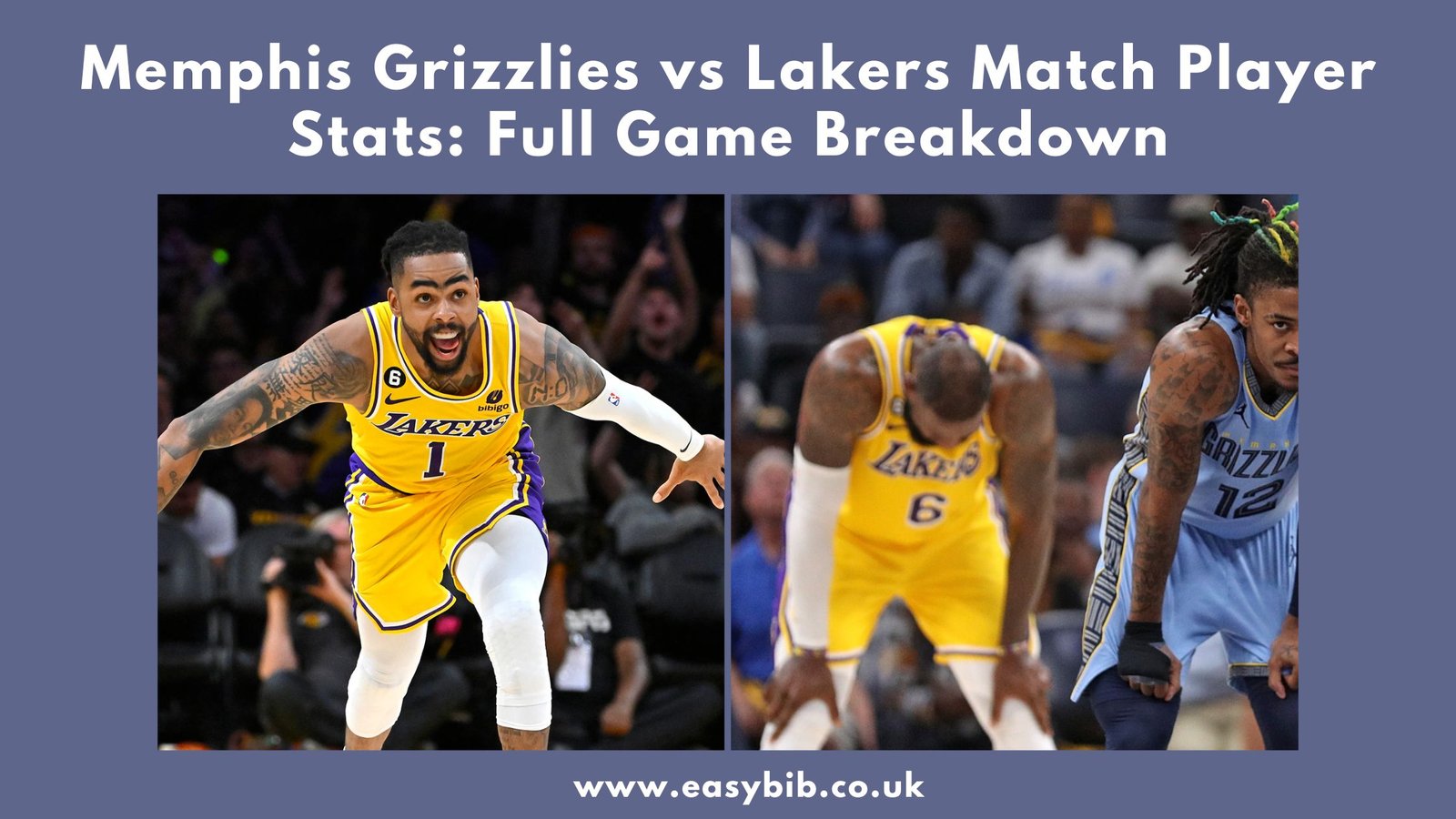 Memphis Grizzlies vs Lakers Match