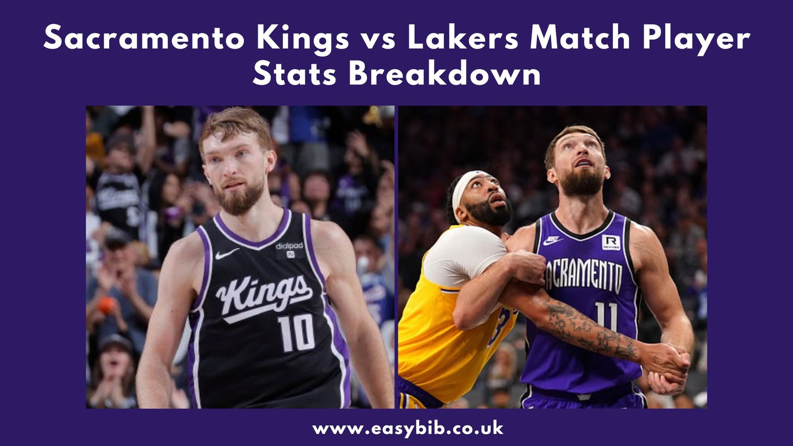 Sacramento Kings vs Lakers Match Player