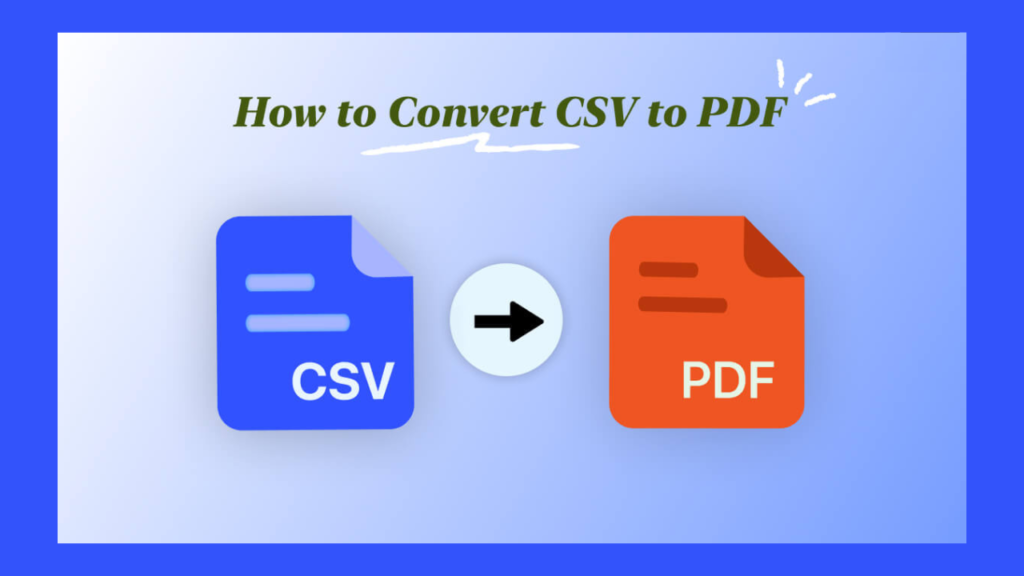 CSV to PDF