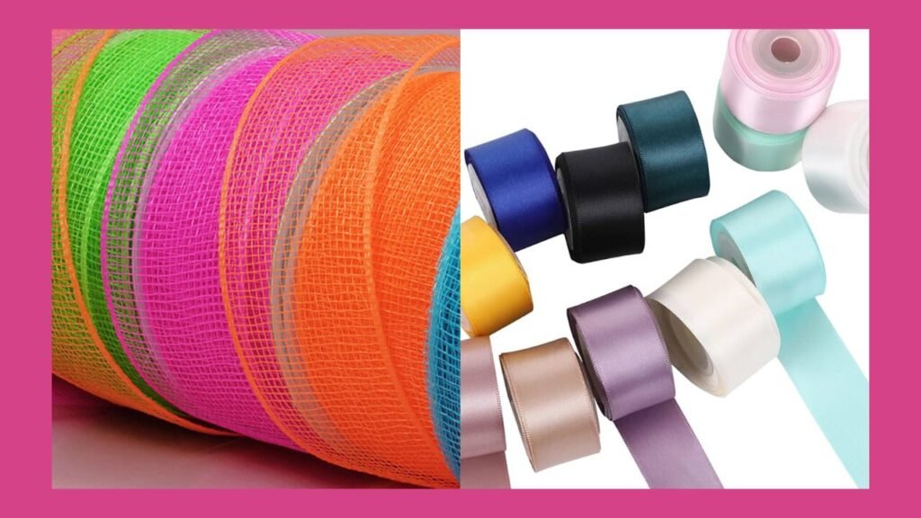 Deco Mesh and Ribbon