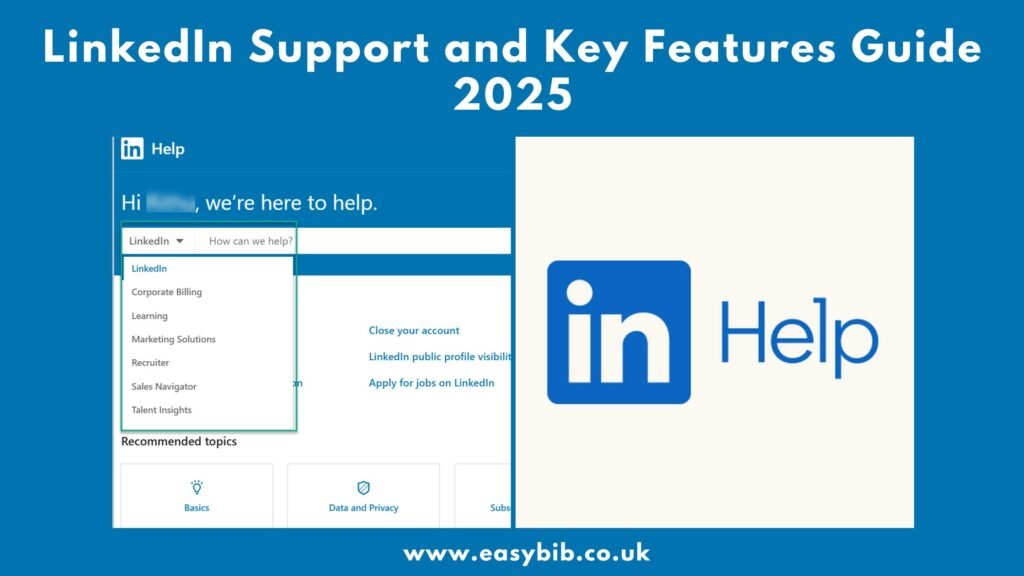 LinkedIn Support url