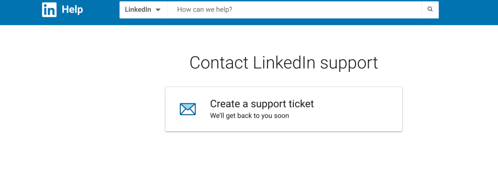 LinkedIn Support Profile