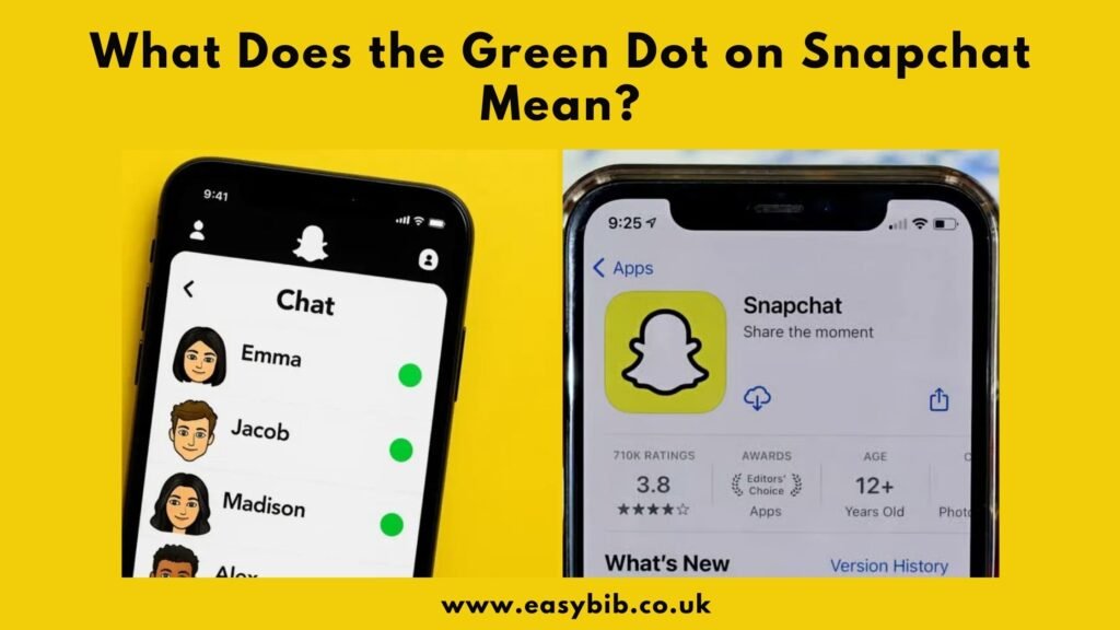 Green Dot on Snapchat