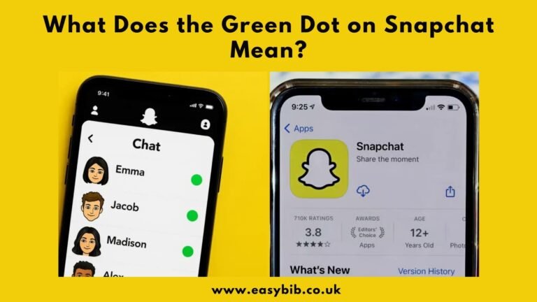 Green Dot on Snapchat