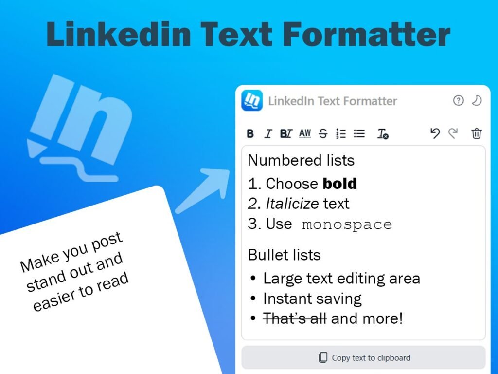 LinkedIn Text Formatter 