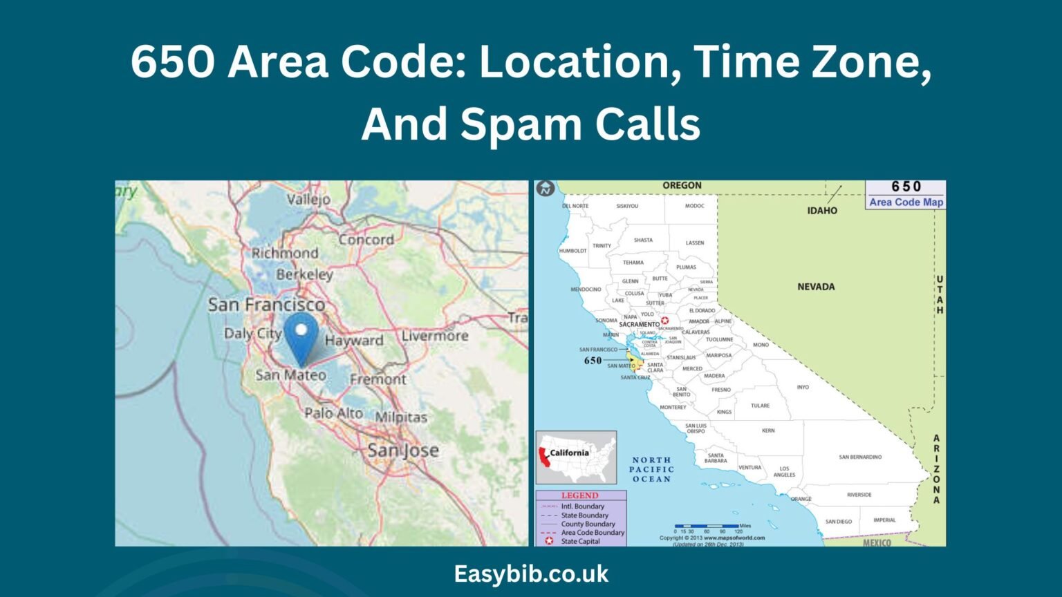 650 Area Code: Location, Time Zone, And Spam Calls