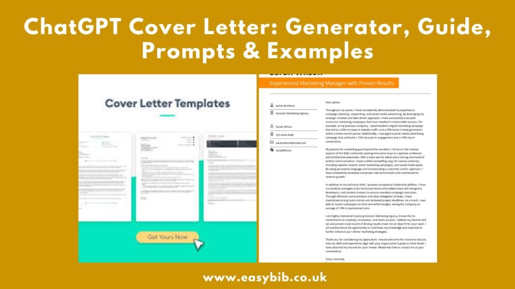 ChatGPT Cover Letter