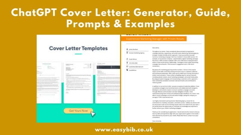 ChatGPT Cover Letter