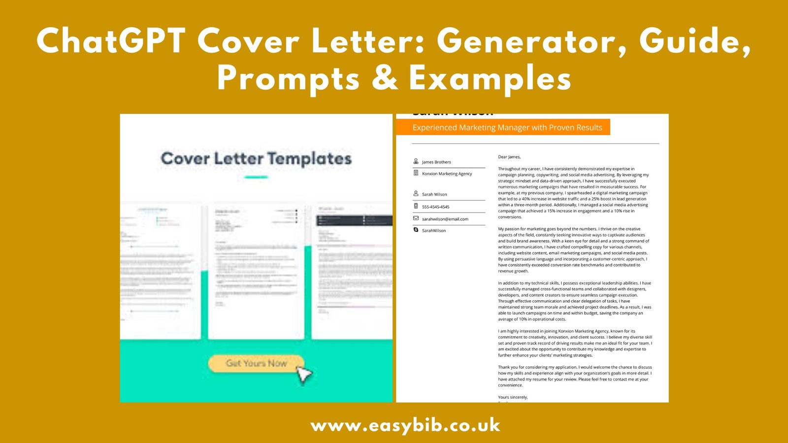 ChatGPT Cover Letter