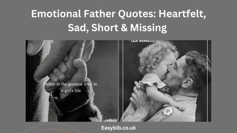 Emotional Father Quotes