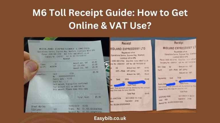 M6 Toll Receipt