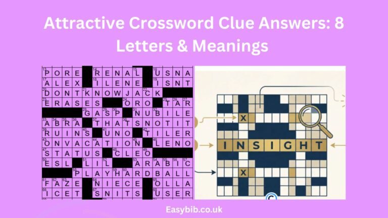 Attractive Crossword Clue Answers